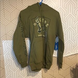 Olive Green Rogers Sporting Goods Hoodie